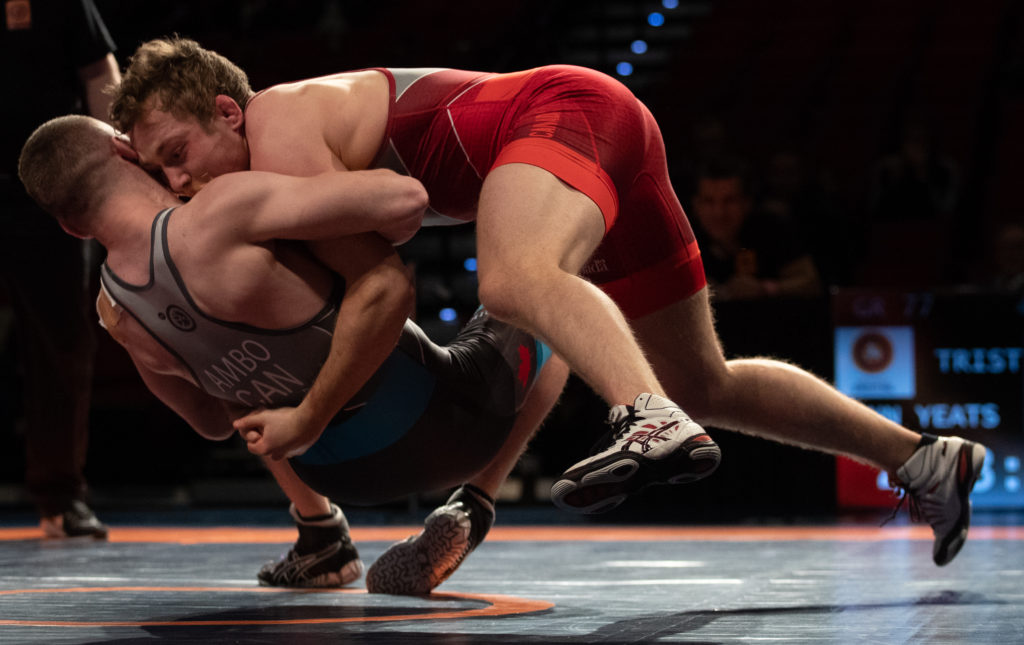 Yeats reçoit le titre de meilleur lutteur de grécoromaine au